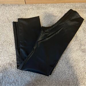 SKIMS faux leather bootcut pant